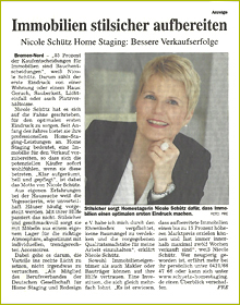 Nicole Schütze Homestaging - Die Immobilie wertsteigernd präsentieren