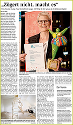 Nicole Schütz Homestaging Zeitungsartikel
